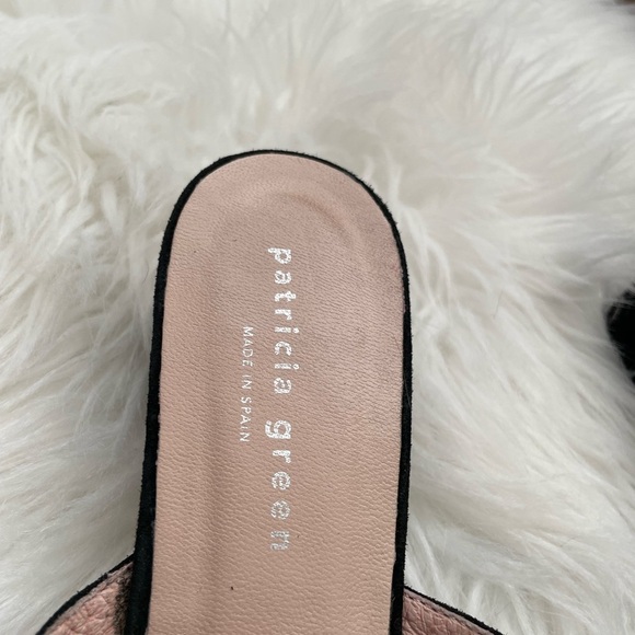 Patricia Green Black Suede Ruffle Sandals - Picture 3 of 8